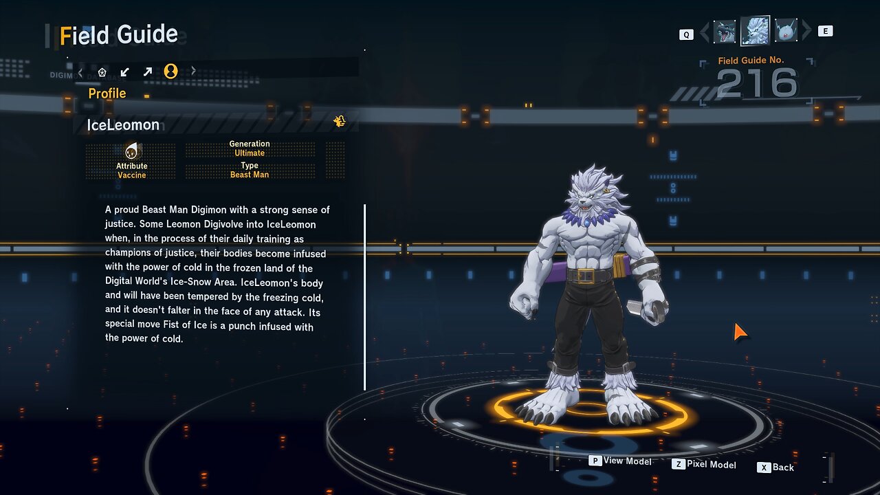 iceleomon all digivolution/de-digivolution/profile Digimon Story Time Stranger