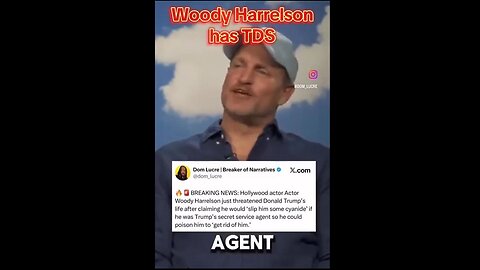 🚨Woody Harrelson says he would slip Trump cyanide Nov 11, 2025 ~ Adamfrancisco
