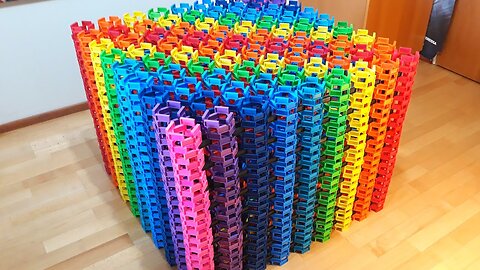 AMAZING Domino Octagon Cube | 12,300 Dominoes