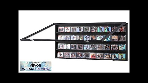 VEVOR 36 Graded Sports Card Display Case 30.5x24.3x2.1 in Baseball Card Display Review