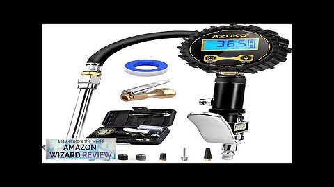 AZUNO Digital Tire Inflator with Pressure Gauge 200 PSI Heavy Duty Air Review