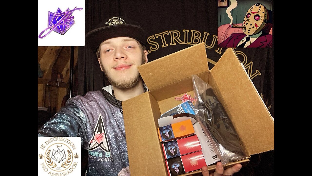 Unboxing goodies from JKDistro & Reviewing Bacio THCA Flower & BluLion Berry Açaí Disposable!!!