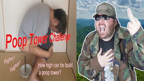 Poop Tower Challenge -Unbelievable Ending- Long Ver. (MinoPoop) - Reaction! (BBT)