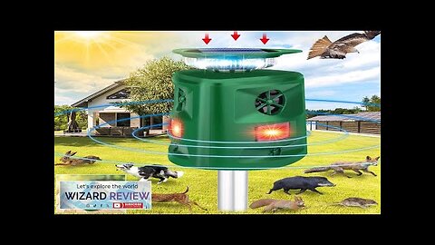 Solar Ultrasonic Animal Repeller360° Cat Repellent OutdoorSolar Outdoor Animal Repeller Review