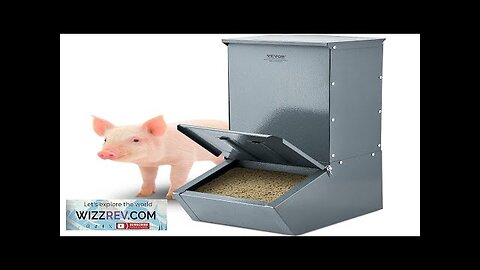 VEVOR Hog Feeder 2.2 Bushel Metal Double Door Pig Feeder Feeding Review