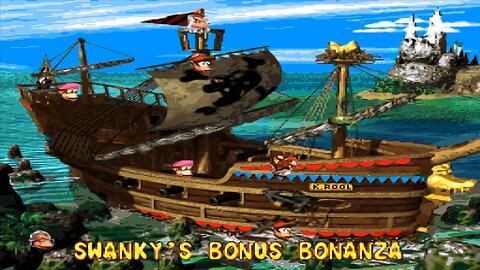 DONKEY KONG COUNTRY 2™ : DIDDY'S KONG QUEST™ / ACT 1. GANGPLANK GALLEON / #. SWANKYS BONUS BONANZA 1
