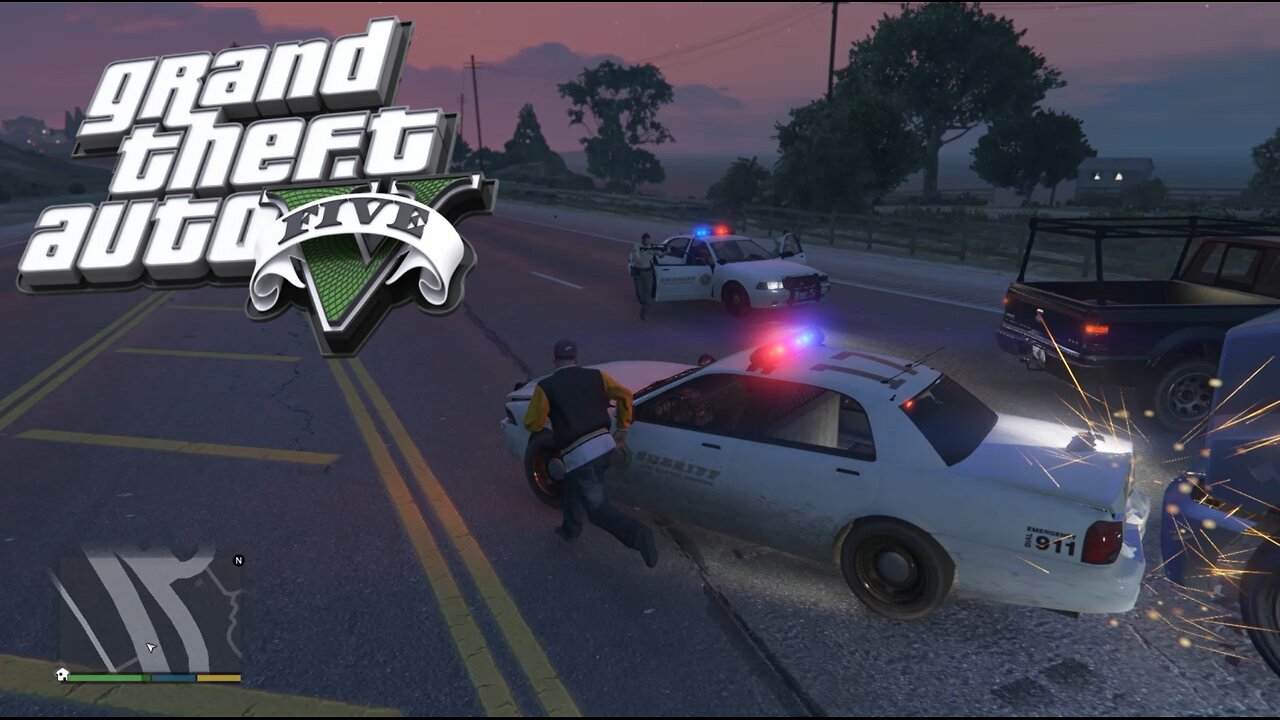 GTA 5 Police Pursuit Driving Police car Ultimate Simulator crazy chase #104