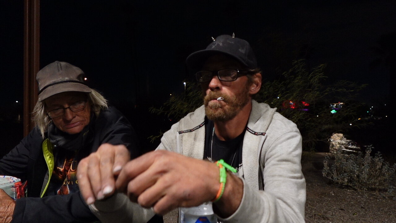 Jeffery 43 and homeless says in the last 4 years he has been jumped, shot at and stabbed.