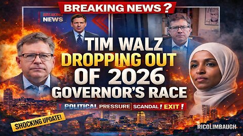 BREAKING: Tim Walz Likely Dropping Out of 2026 Governor’s Race — What’s REALLY Happening❓🚨