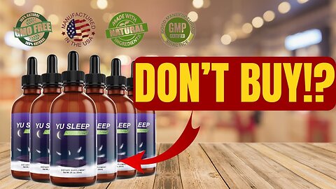 YU SLEEP ✅ Is the Yu Sleep Worth It?✅ Yu Sleep Review - Yu Sleep Reviews - Yu Sleep Supplement
