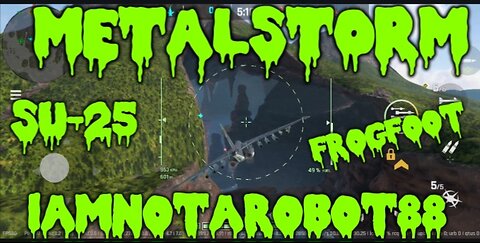 flying the SU-25 FROGFOOT in METALSTORM (galaxy S24+/filmora)