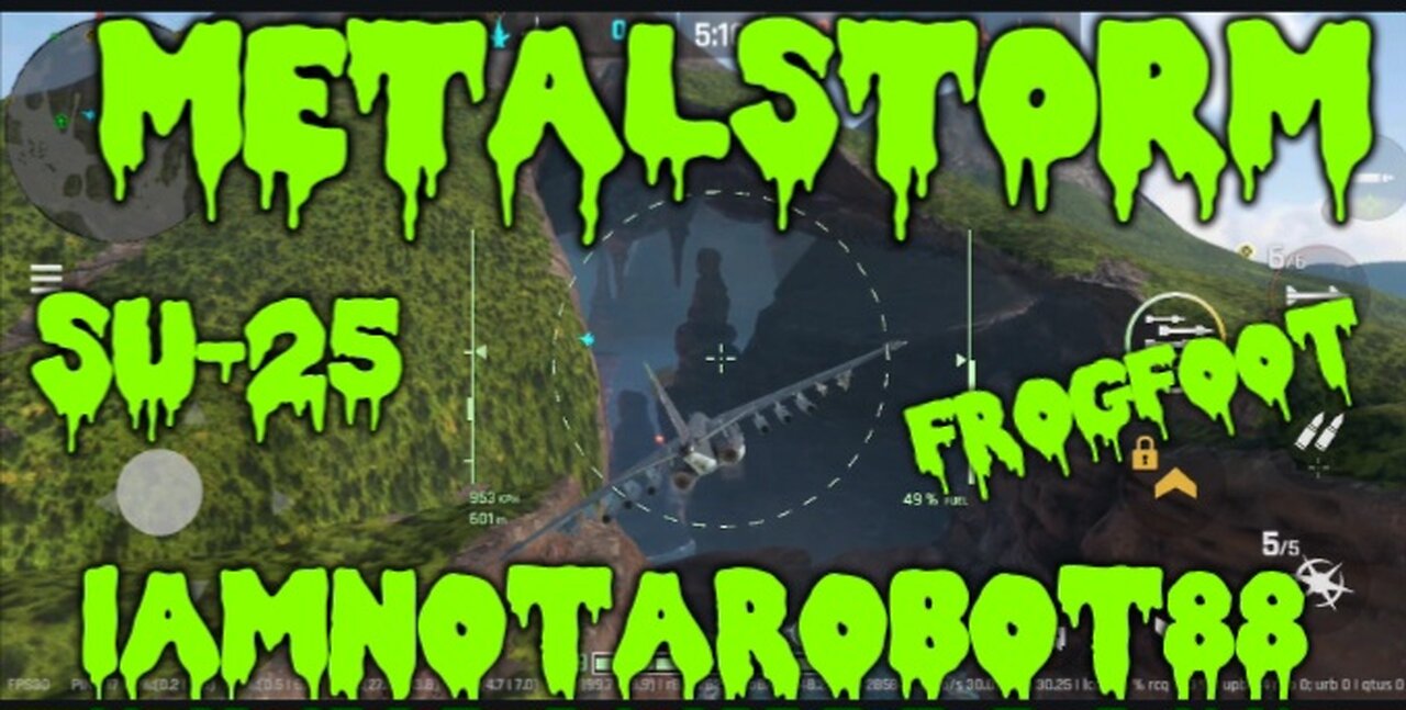 flying the SU-25 FROGFOOT in METALSTORM (galaxy S24+/filmora)