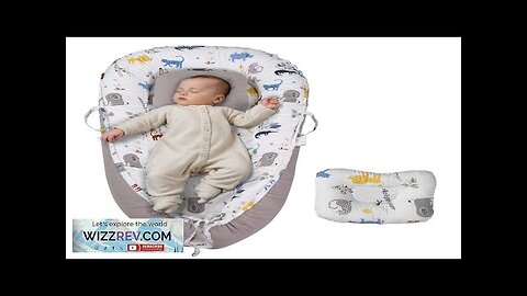 VEVOR Baby Lounger Infant Nest Lounger 100% Cotton Co Sleeper with Headrest Review