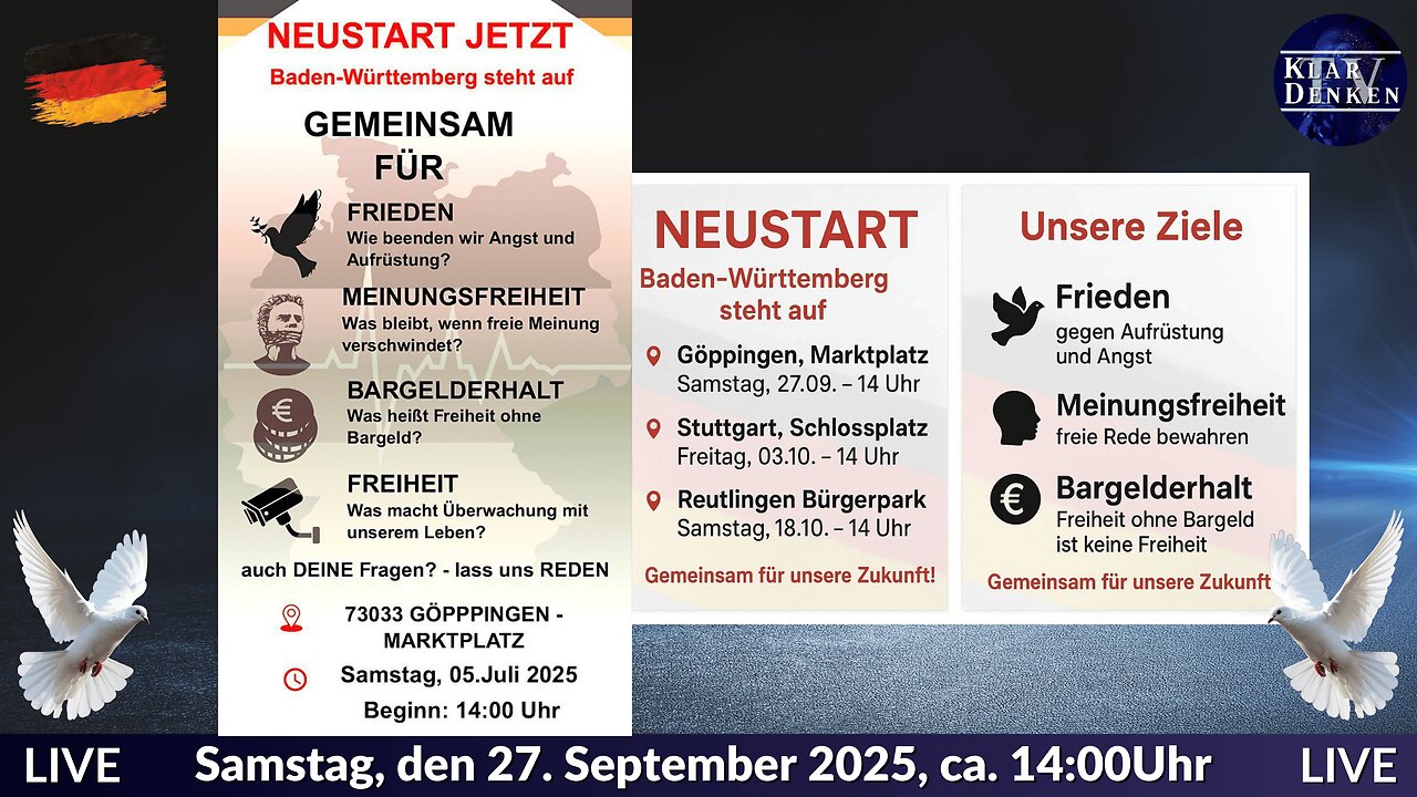 💥📢LIVE aus Göppingen - Baden-Württemberg steht auf!💥