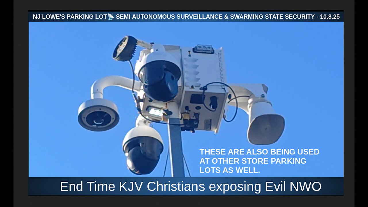 NJ LOWE'S PARKING LOT📡 SEMI AUTONOMOUS SURVEILLANCE & SWARMING STATE SECURITY - 10.8.25