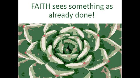 March 29 (Year 4) Faith sees something as already done! - Tiffany Root & Kirk VandeGuchte