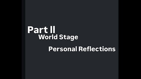 PA’RT ll World Stage, Reflection points of 2020 Vision
