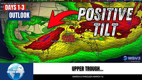 🌪️ March 8: Tornado & Hail Risks Hit Gulf Coast Today!