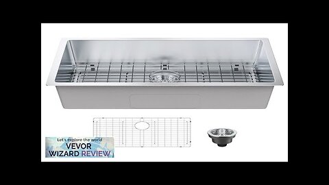 VEVOR Kitchen Sink 304 Stainless Steel Drop-In Sinks Undermount Single Bowl Basin Review