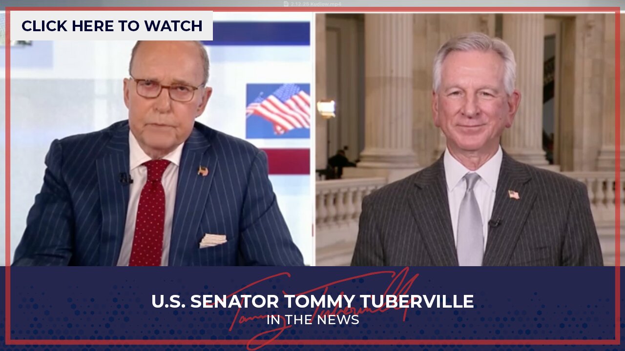 Senator Tuberville joins Kudlow to Discuss DOGE, Corporate Transparency Act