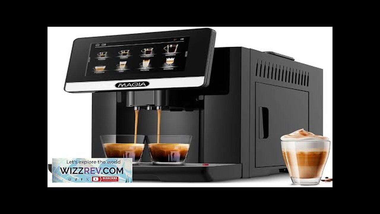 Fully Automatic Espresso Machine With Grinder 19 Customizable Coffee Options Review