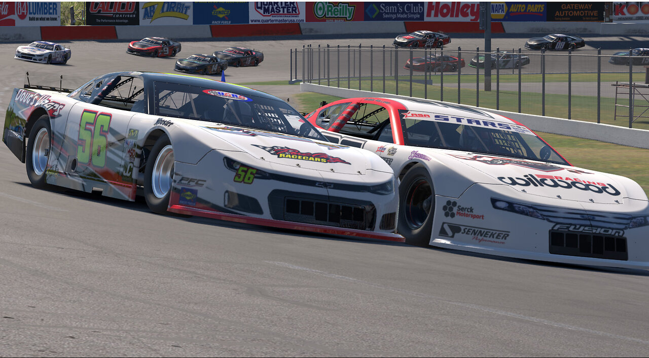 Super Late Model #56 at Lakeland Speedway on iRacing