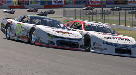 Super Late Model #56 at Lakeland Speedway on iRacing