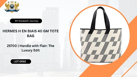 HERMÈS H EN BIAIS 40 GM TOTE BAG