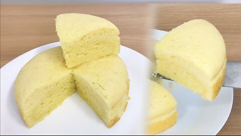 Steamed Condensed Milk Cake Recipe :: No Oven No Mixer