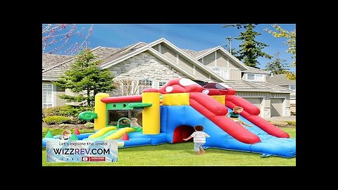 17.6FT Commercial Bounce House for Big Kids 8-12100% PVC Inflatable Obstacle Course Review