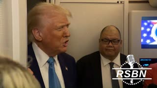 WATCH: President Trump Takes Questions on Air Force One - 2/19/25