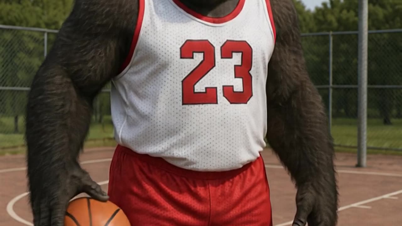 Gorilla talking trash!