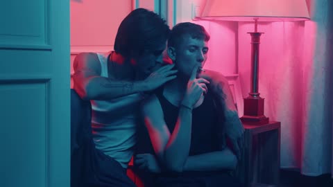 Affectionate Young Gay Couple