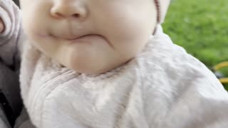 That face though! 😂 Baby Kayla showing off her funniest expression
