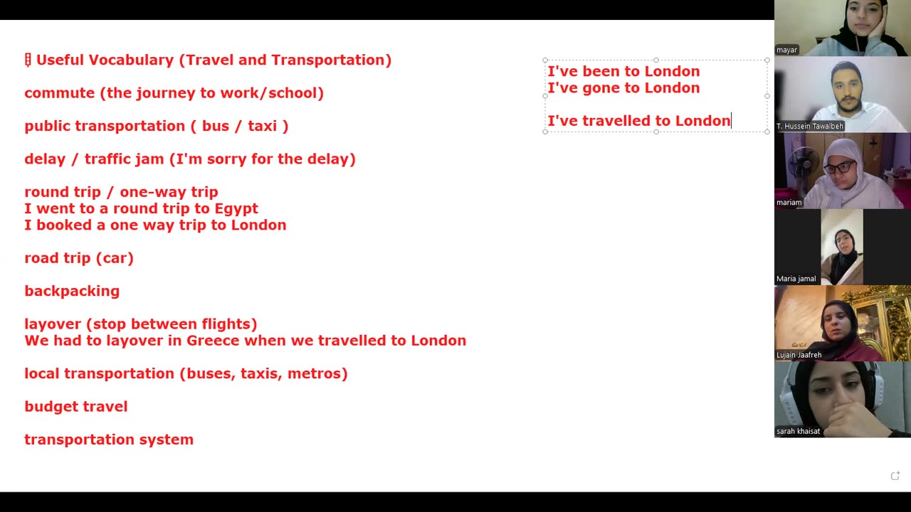Proficient Speakers-B1 (13) Travel and transportation