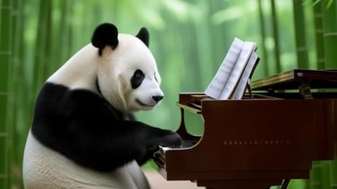 PANDA PLAYS THE PIANO
