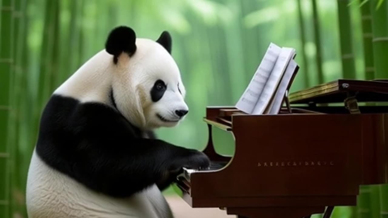 PANDA PLAYS THE PIANO