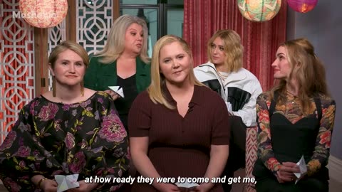 Amy Schumer and the 'Kinda Pregnant' cast allow a Paper Magic 8 Ball to interview them