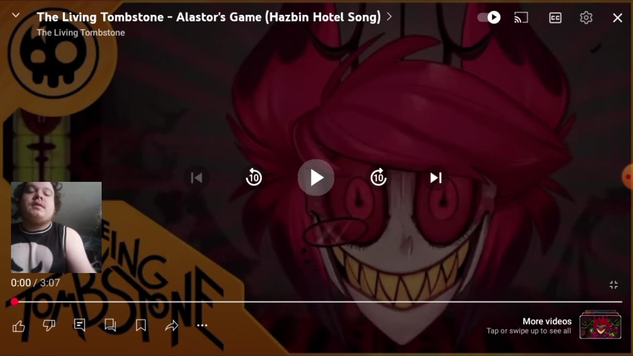 Reacting To The Living Tombstone - Alastor's Game (Hazbin Hotel Song)