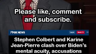 Stephen Colbert Confronts Karine Jean-Pierre Over Biden’s Mental Decline