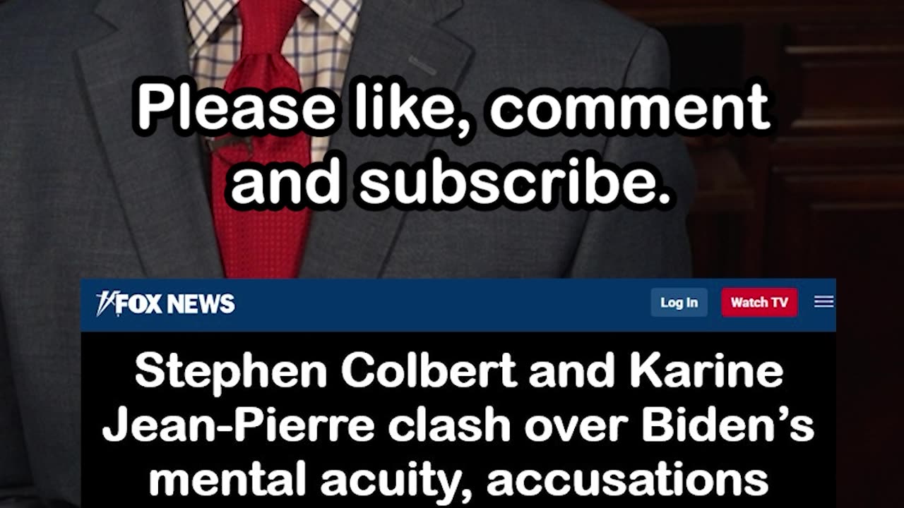 Stephen Colbert Confronts Karine Jean-Pierre Over Biden’s Mental Decline