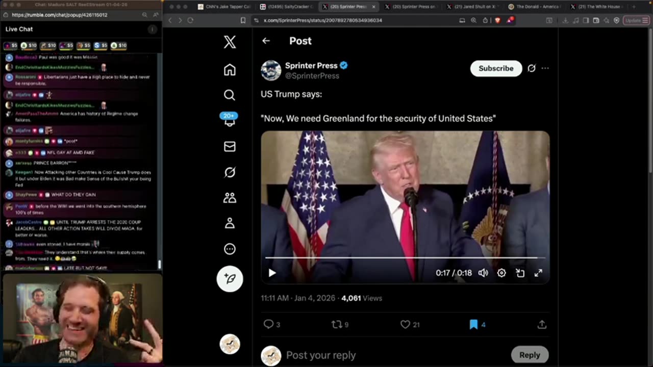 TheSaltyCracker: Maduro SALT ReeEStream 01-04-26..........