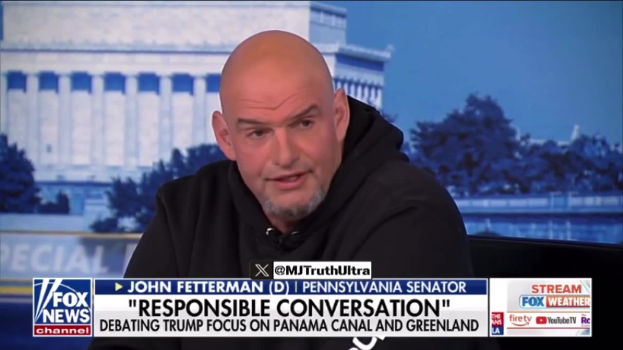 John Fetterman says Trump Acquiring Greenland is a Responsible Conversation to Have