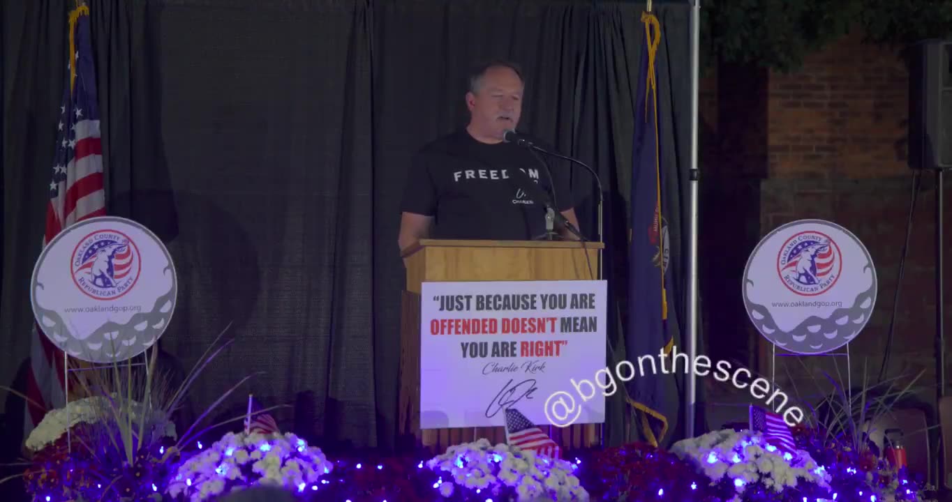 Vigil held tonight on National Day of Remembrance for Charlie Kirk in the parking