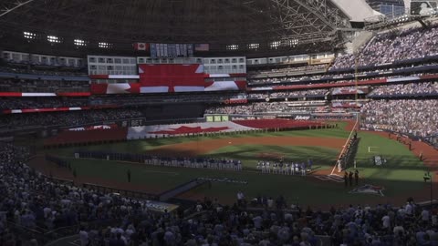 O Canada ..Let’s Go Blue Jays! Attendance 44,655
