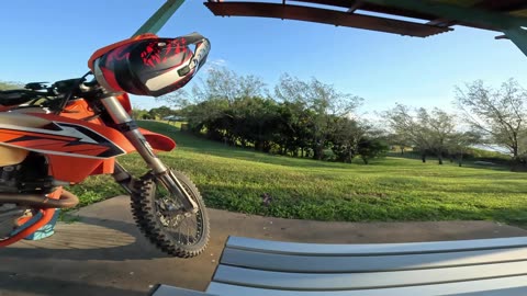 Smoke Break At The Surf Club - KTM EXC 450