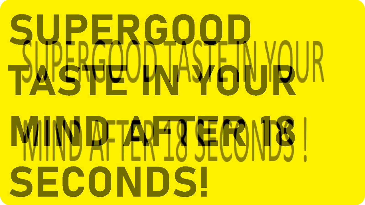 IT'S SUPERGOOD TASTE :)