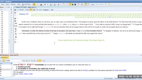 Bible Study Psalms 137