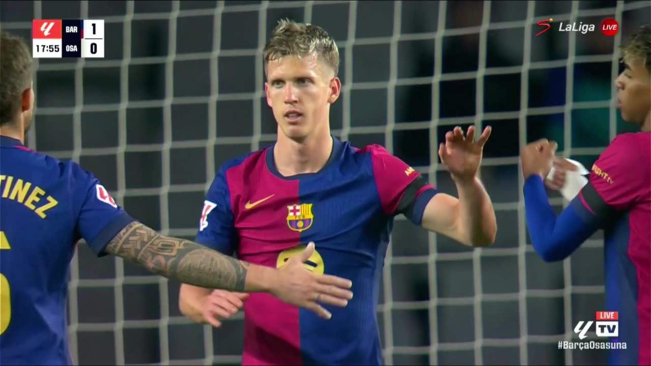 Did the referee celebrate Dani Olmo's missed penalty?