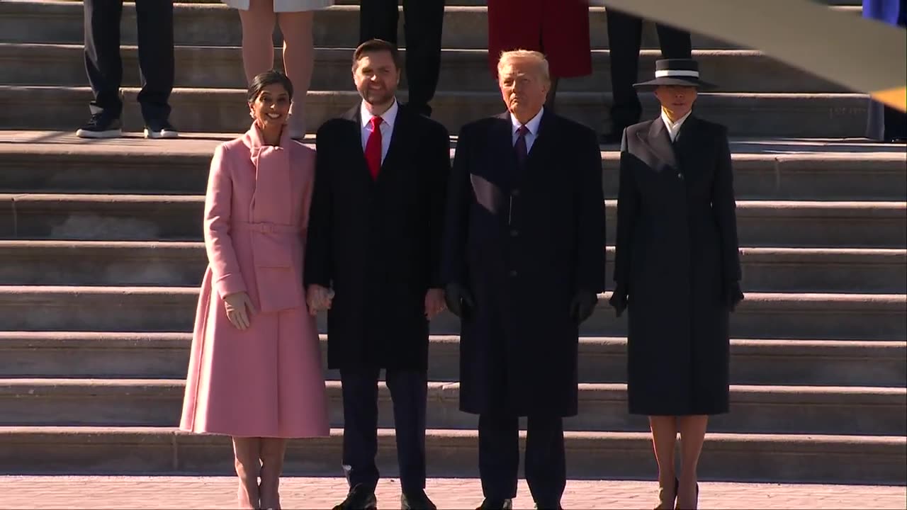 Donald Trump bids Joe Biden farewell following inauguration ceremony